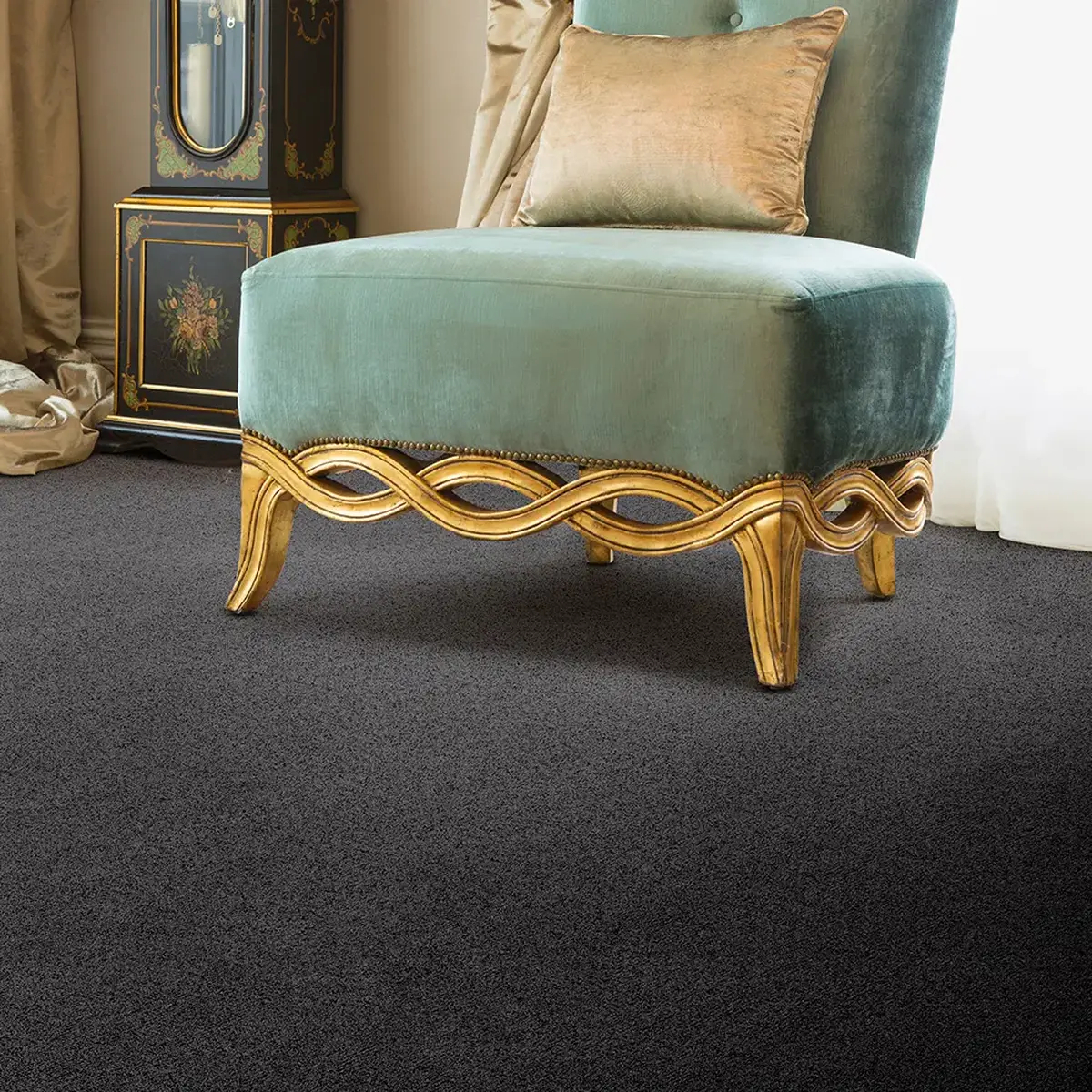موکت پونه مشکی پالاز کد 9852 — تصویر 4